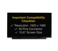 nv156fhm-n61 v8.2 Lenovo Legion 1080 Screen