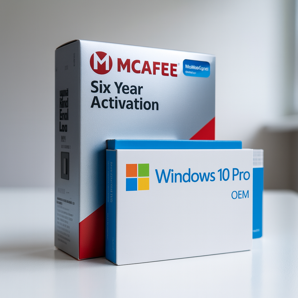Mcafee 6 Year promo with Windows 10 Pro (OEM) Digital Download