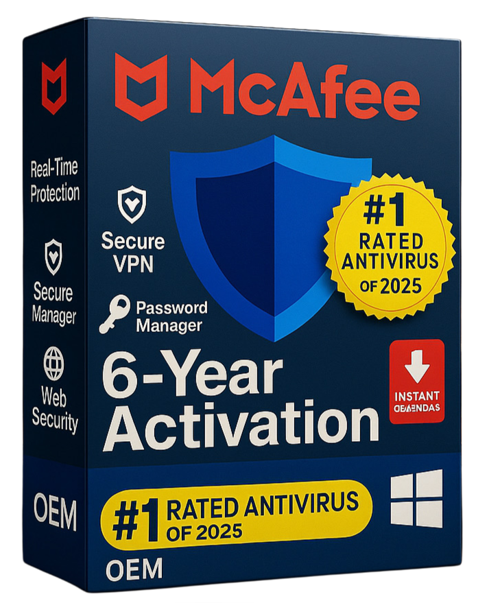 Mcafee Extreme 6 year Activation 2025 OEM (Digital Download)
