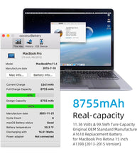 Replacement Battery for MacBook Pro 15" (A1398)
Compatible with 2012–2015 Models