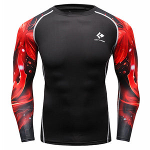 12 Styles Mens Fitness Jogging Skins Tights T-shirt Casual Elastic Quick Drying Long-Sleevet-shirts