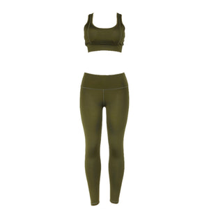 Women's Sports Suits: Vest Tank Top Sports Activewear Clothing Sets Gym Long Trousers Outfit Set
