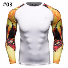 12 Styles Mens Fitness Jogging Skins Tights T-shirt Casual Elastic Quick Drying Long-Sleevet-shirts