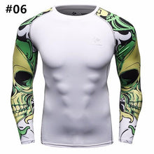 12 Styles Mens Fitness Jogging Skins Tights T-shirt Casual Elastic Quick Drying Long-Sleevet-shirts