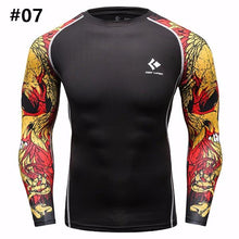 12 Styles Mens Fitness Jogging Skins Tights T-shirt Casual Elastic Quick Drying Long-Sleevet-shirts