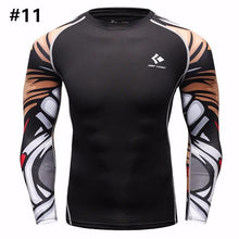 12 Styles Mens Fitness Jogging Skins Tights T-shirt Casual Elastic Quick Drying Long-Sleevet-shirts